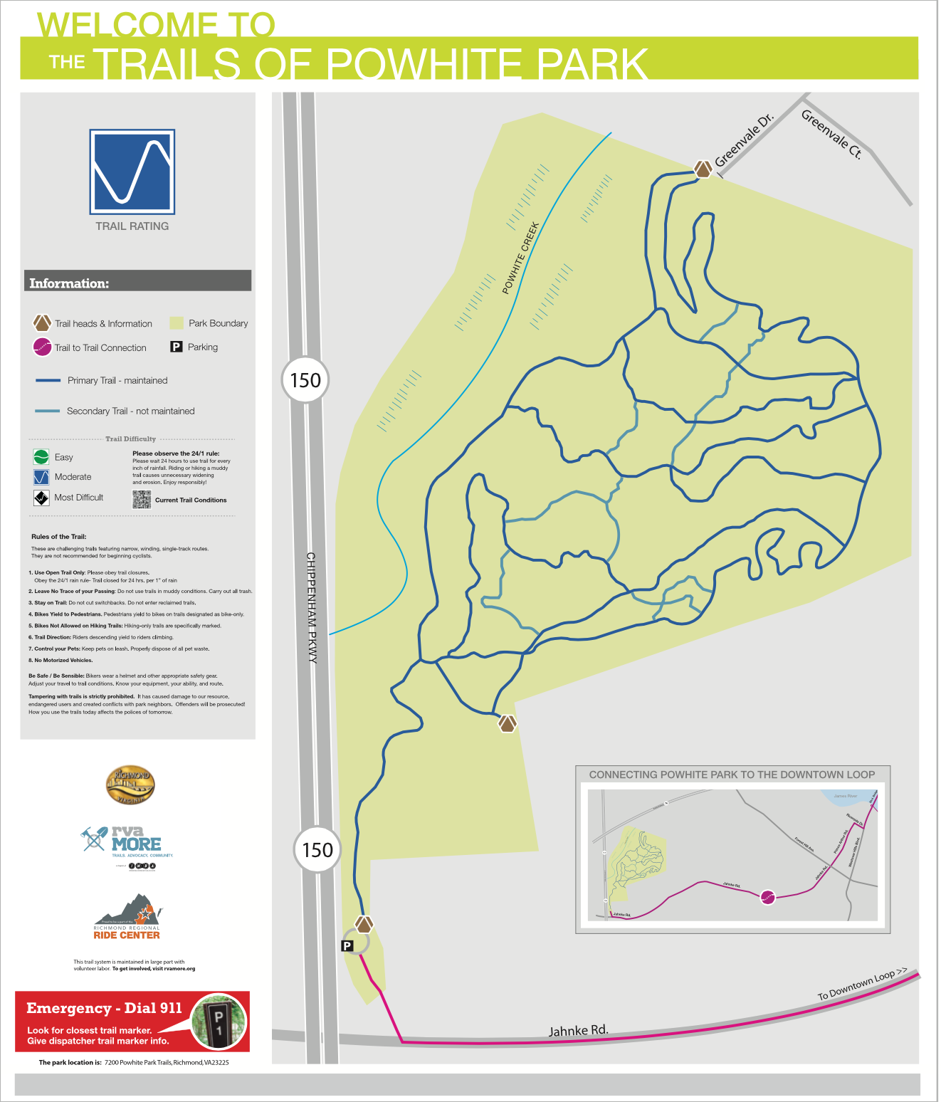 Powhite Park Map